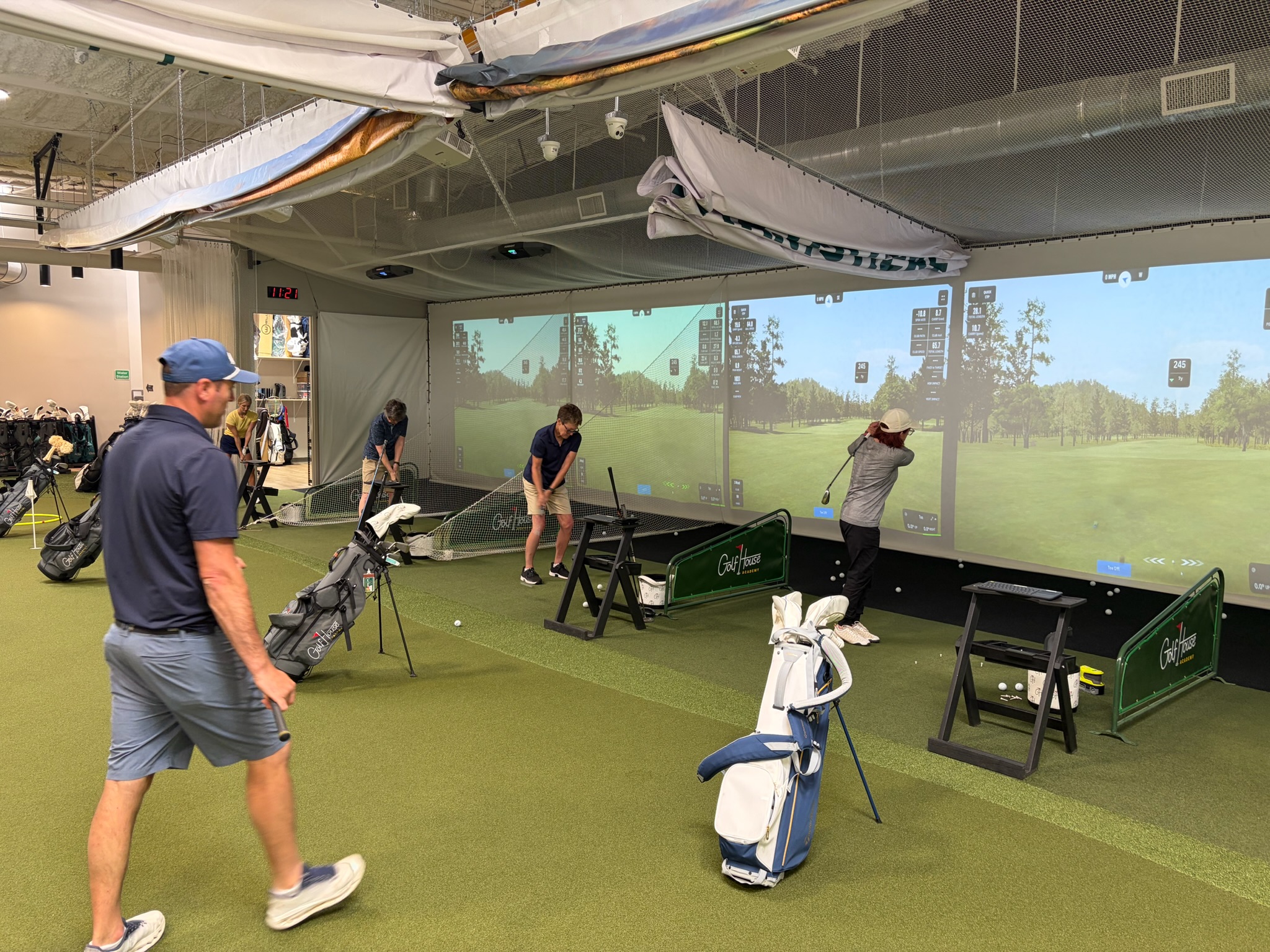 Golf House Academy simulators